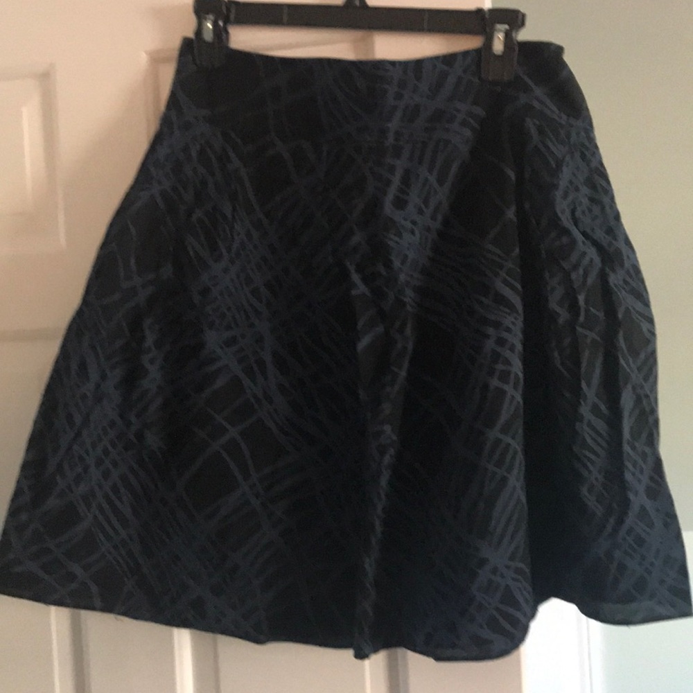 Mossimo cotton skirt, black with blue design